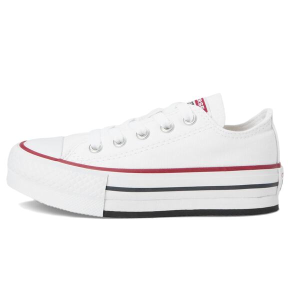 NWT Converse Kids Chuck Taylor Eva Lift Platform OX White/Garnet Size 12.5 - Picture 2 of 7